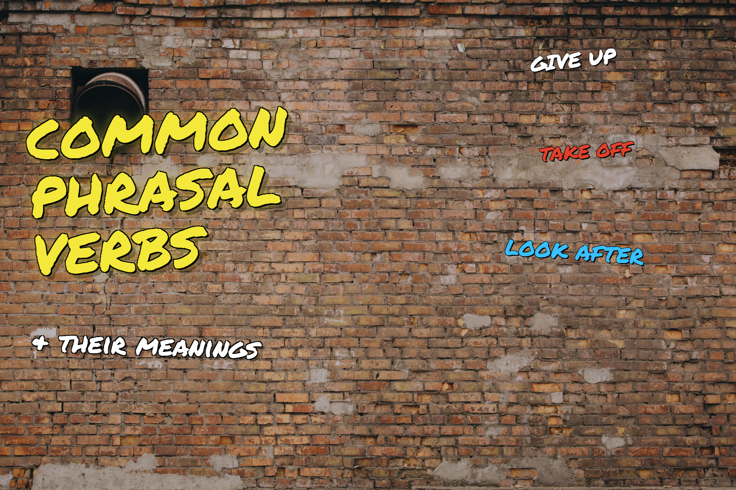 Common Phrasal Verbs and Their Meanings